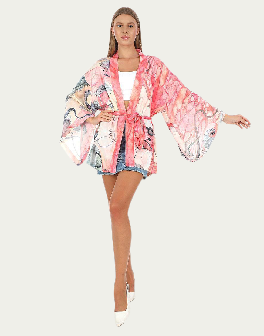 Nar Çiçeği Kimono