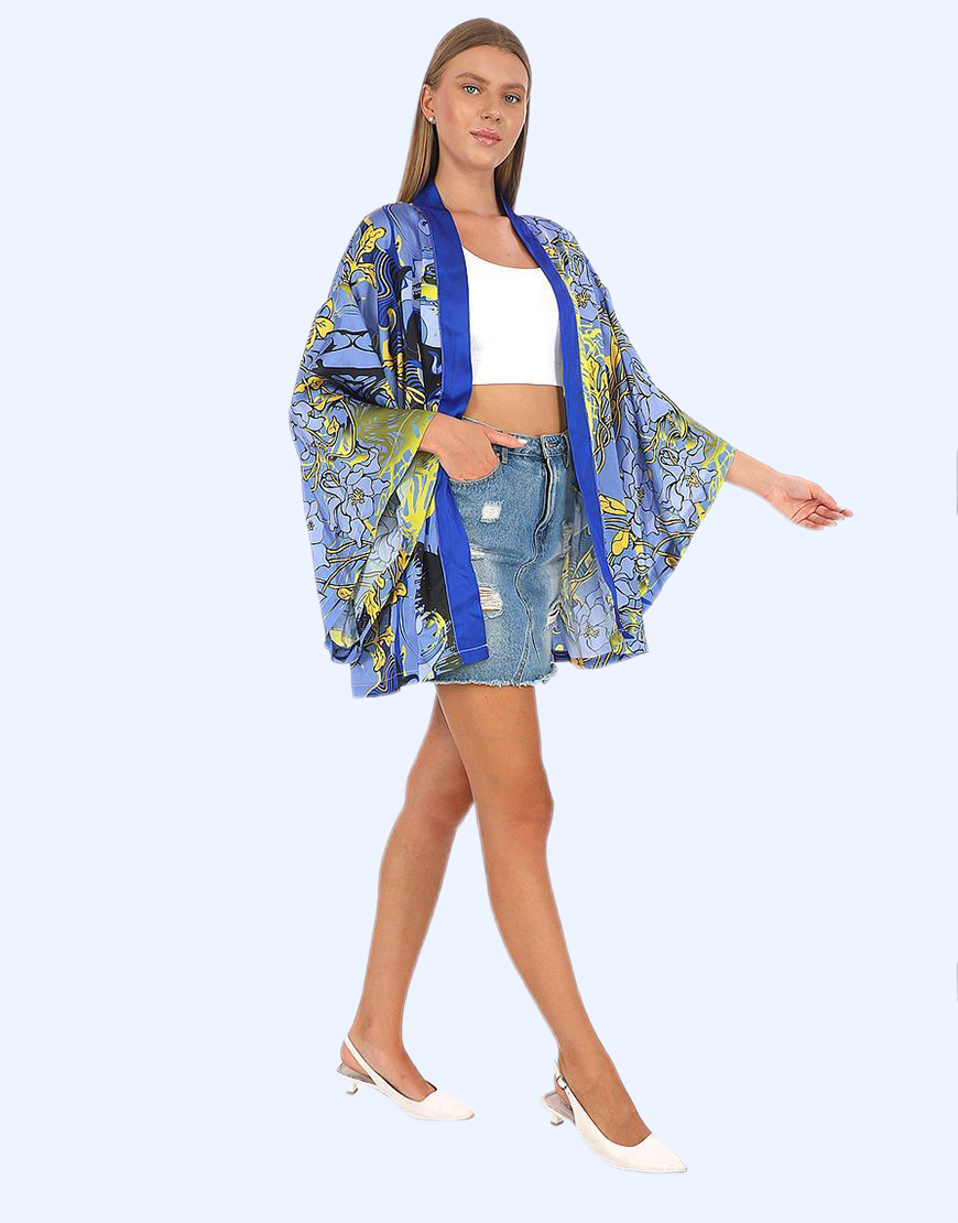 Sarı Ay Çiceği Kimono
